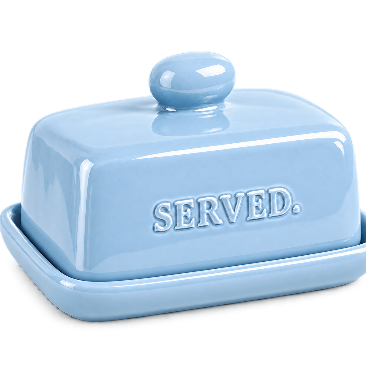 SERVED. Everyday Botervloot Lichtblauw – close-up