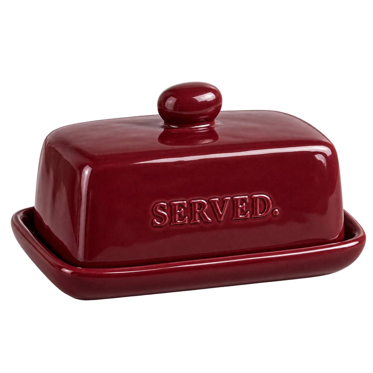 SERVED. Everyday Botervloot Burgundy – productfoto