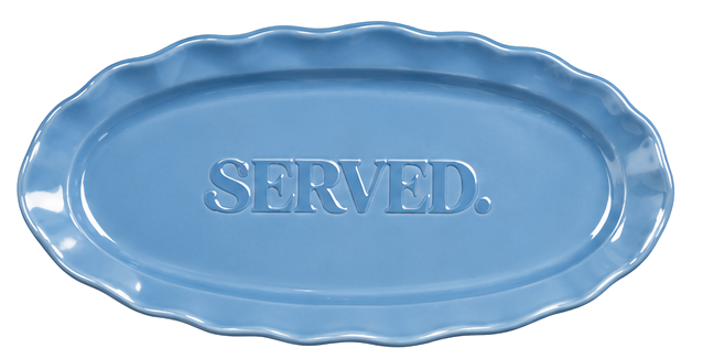 SERVED. Signature Serveerschaal Lichtblauw – productfoto