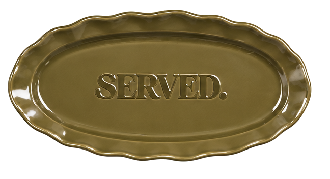 SERVED. Signature Serveerschaal Olijfgroen – productfoto